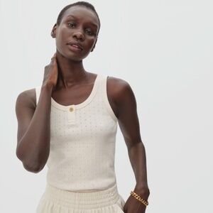 Everlane Organic Cotton Pointelle Tank